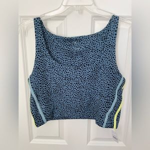 LOFT XL Lou & Grey animal print activewear crop top. New with tags.